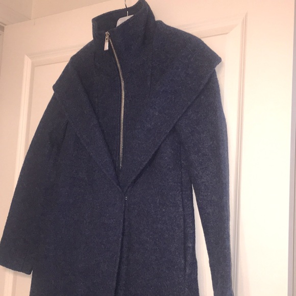 NWT Club Monaco Women Kasppere 100% Wool Peacoat XS